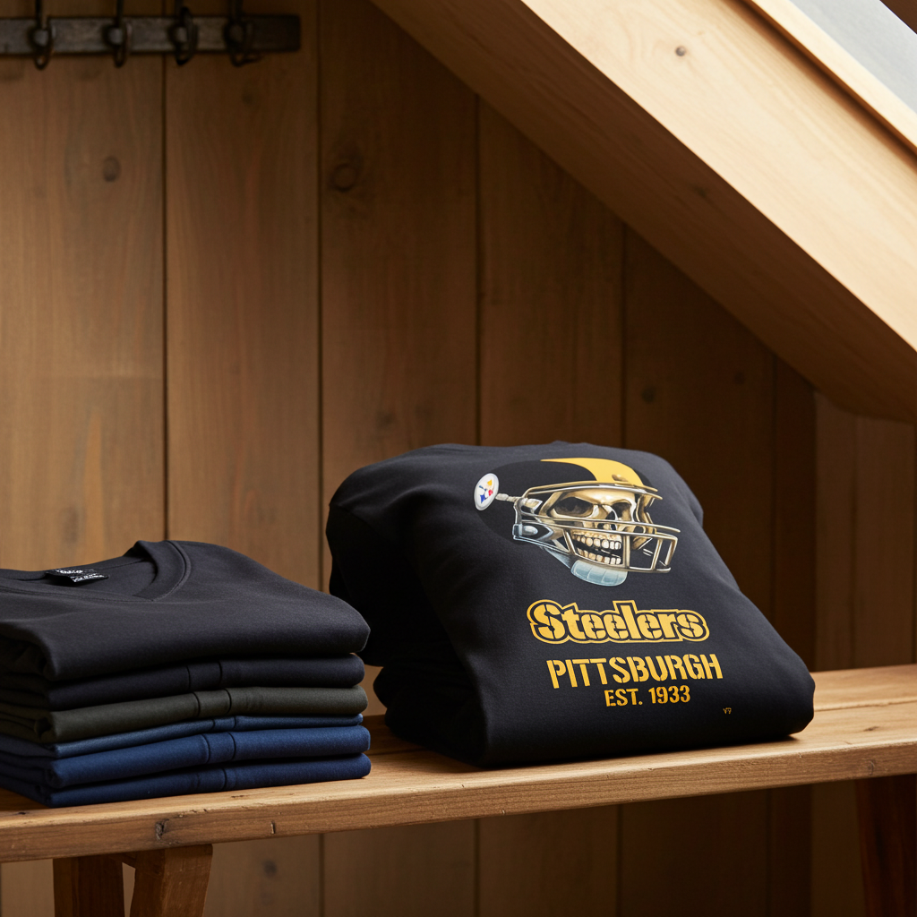 Playera Calavera Steelers